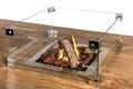 Glazen ombouw Cocoon Table Inbouwbrander Vierkant