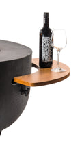 Houten Side Table voor Cone & Bowl met 2 poeder coated/rubber steunen, 1 set = 2 stuks)