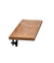 Houten Side Table Teakhout voor Vierkant Klein / Rechthoek Klein (met 2 poeder coated/rubber steunen, 1 set = 2 stuks)
